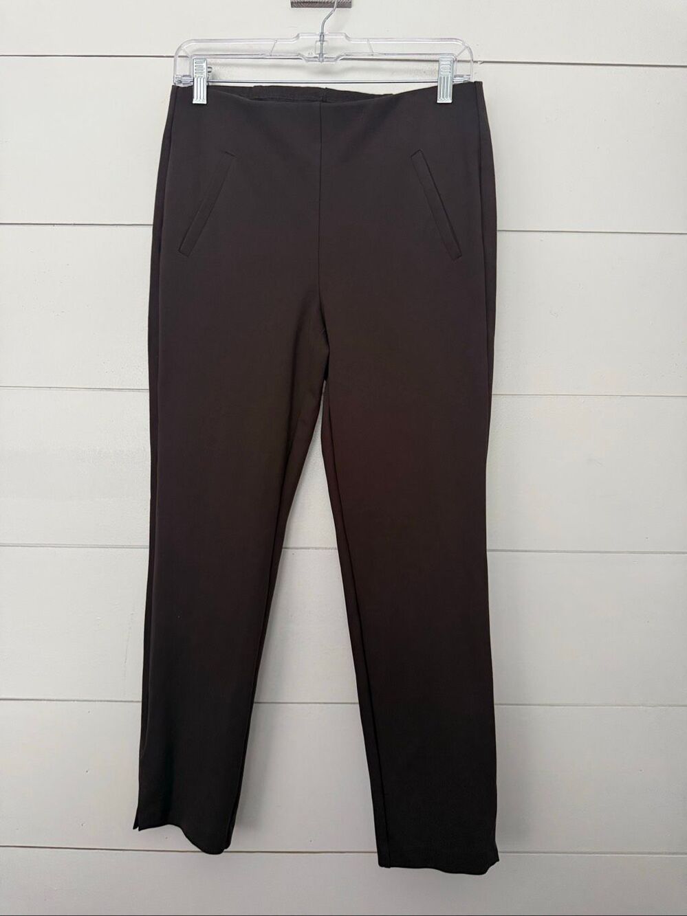 Chico’s Women’s 4 Brown Pull on Dress Pants Office Core Career Stretchy